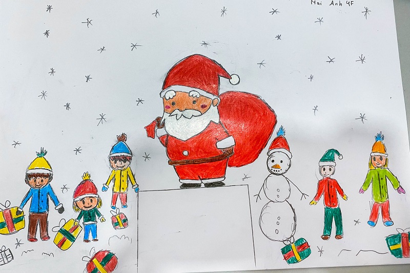 christmas festival drawing